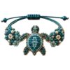 Synvexor DIY Beaded Bracelet Making Kit,3D Animal Bead Craft Kit for Beginners,Creative Jewelry Supplies with Charms and Beads,Adults & Craft Lovers,Full-Color Instruction Sheet(Sea Turtle)