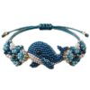 Synvexor DIY Beaded Bracelet Making Kit,3D Animal Bead Craft Kit for Beginners,Creative Jewelry Supplies with Charms and Beads,Adults & Craft Lovers,Full-Color Instruction Sheet(Whale)