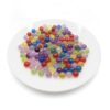 Syyavrrta 1.1 lb Clear and Multicolor Acrylic Beads, Round Hole-Free Filler for Vases, Centerpieces, and Crafts