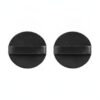 Syyavrrta 1 PC Flocked Setting Powder Puff, Black Velvet Sponge Applicator for Loose and Pressed Powder Makeup Tool