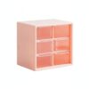 Syyavrrta Easy-Access Stackable Plastic Organizer Box with Lid, 9-Compartment Storage Caddy for Desk and Vanity Drawers