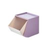 Syyavrrta Fits Office Desks and Countertops: Slanted PP Plastic Storage Caddy for Supplies and Pods, Compact Visual Access Organizer (1 Unit)