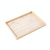 Syyavrrta Jewelry Organizers: Solid Wood Valet Tray with Dividers for Dresser Top, 13.8 x 9.4 Inch Display Bowl