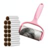 Syyavrrta Lint Roller with Ergonomic Handle & 12 Refill Rolls for Pet Hair and Debris
