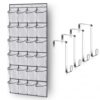 Syyavrrta Maximize Closet Space with Hanging Shoe Organizer, Clear Mesh Pockets for Easy Visibility, Durable Polyester Storage