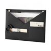 Syyavrrta Multipurpose Wall-Mounted File Organizer, PU Leather Vertical Pocket Storage for Mail, Documents, and Keys