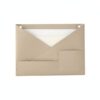 Syyavrrta Multipurpose Wall-Mounted File Organizer, PU Leather Vertical Pocket Storage for Mail, Documents, and Keys