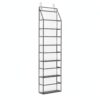 Syyavrrta Over-the-Door Shoe Organizer with 5 Clear PVC Tiers for Closet and Entryway Storage (1 Pack)