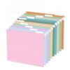 Syyavrrta Quick-Clip Hanging File Folders, Easy-Access PP Plastic Letter Size Organizers for Office Cabinets, 13 x 9.4 Inch, 10-Pack