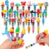 SZCECHRE 24 PCS Ocean Animal Multicolor Pens 4 Color Mini Ballpoint Pens with Cute Sea Animal Designs for Under The Sea Party Favors Birthday Goodie Bags Classroom Prizes and Back to School Gifts