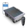 T2B Solar Pool Skimmer Robot via App & Remote Control, 2026 Upgraded Automatic Robotic Pool Surface Cleaner with 24/7 Cleaning, Dual Charging, Auto-Dock & Smart Nav, Inground & Above-Ground Pools