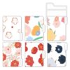 Tabbed Document Organizer Folders with Floral Design, Paper Filing Folders for School Home and Sorting Tabbed File Floral File Document Organizer Paper Filing Subject Organization School