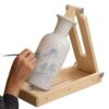 Tabletop Display Stand Wooden 360 Degree Rotation Adjustable