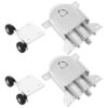 TABLETREANDS 2 Sets Sliding Closet Door Pulley Wheels Metal Roller Kit for Wardrobe and Glass Door with Smooth Operation and Reliable Support and Furniture Hardware Upgrade