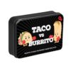 Taco vs Burrito Collectors Tin - The Wildly Popular Surprisingly Strategic Card Game Created by a 7 Year Old - 5 Ways to Play - Fun Family Games for Kids and Adults, Game Night, Travel Games