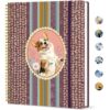 Taja Large Spiral Lined Journal for Women, 8.5" x 11" Notebooks for Work Collge Ruled, A4 Aesthetic Cute Journaling Notebooks for Writing, Plastic Cover, Petal Joy