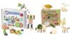 Taksa Toys Locomo & Resources Set: 72 Pcs Gift Pack Montessori Building Blocks & 5 Natural Color Wooden Animal Figures, Outdoor Learning & Creativity Toy Set for Kids 3 4 5 6 7+ Years