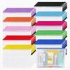 Takywep Bulk 100 Pack A4 Mesh Zipper Bags, 10 Assorted Colors, Waterproof PVC Document Organizer, Office, Versatile Filing Solutions, School & Travel Use, Pencil & File Storage