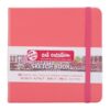 Talens Art Creation Sketchbook, Coral Red, 80 Sheets, 4.7 x 4.7 in