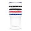 Tally Tumbler Golf Stainless Steel Tumbler, 30 oz with Leak Proof Lid, Double Wall Insulation, Score Keeping Counter (Red White Blue)