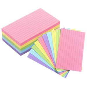 Tamaki Colored Index Cards 3 X 5 Inch, 200 Count Flash Cards