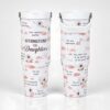 TAMUNBEE Daughter Gifts From Mom And Dad, 30 Oz Insulated Tumbler with Handle, Birthday Gift For Adult Daughter, Affirmations Cup for Grown Daughters, Stainless Steel Travel Mug