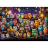 TangComplete Owl Family Puzzles for Adults 1000 Pieces, Puzzles with Letters on Back, Impossible Hard Difficult Challenging, Precise Interlocking Pieces, Home Wall Decoration & Ideal Gift