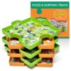 TangMosaic 6 Stackable Puzzle Sorting Trays, Fit 1000/2000/5000 Pieces Jigsaw Puzzle, Multi-Purpose Organizer for Puzzle Lovers
