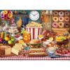 TangMosaic Food Feast Jigsaw Puzzles, Puzzles for Adults 1000 Pieces, Lumière's Banquet Impossible Challenging Puzzles Game, Interlock Perfectly No Dust, Gifts for Easter Father's Mother’s Day