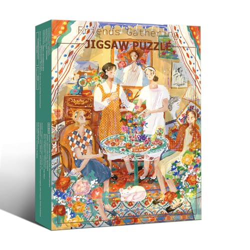 TangMosaic Puzzles for Adults 500 Pieces, Jigsaw Puzzle for Adults, Fun Challenging Family Puzzle, Friends Gathering Puzzles Game, Interlock Perfectly No Dust, Gifts for Parents Father's Day