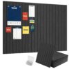 Tanice 12 Pack 11.8 X 11.8 Inch Felt Bulletin Board Tiles, Black