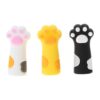TANYUNY 3Pieces Cartoon Cats Claws Pencil Caps Chewing-proof Silicone Pencil Tip Protectors Covers for Class Reward Pen with Clip Top Pen Top Clip Desk
