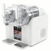 Taorzqyn Slushie Machine, 380W Commercial Home 2x2L Cold Drink Maker White