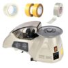 Tape Dispenser for Office and Home, Electric Adhesive Tape Cutter, Cuts 10-60mm Length, 5-25mm Width, High Temperature, Fits 150mm Outer Diameter Roll