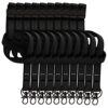 Tarifold ES 200527- Pack of 10 Hanging Lanyards for Creedations, ID Cards, Key Ring Double Hook Accessory - 46 cm Long, Black