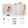 Task Timer, Timer for Kids, Students and Adults. with to-do List Card, Planning for Daily Chore, Schedules, School Classroom, Homework. Silent and Efficient Time Management Tool.