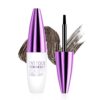 Tattoo Eyebrow Gel Easy Peel Off for Defined Brows Makeup | Waterproof & Transfer-Proof, Easy to Color Natural Brow Gel with Easy-Peel Formula & Quick-Dry Texture (03 Grey Brown)