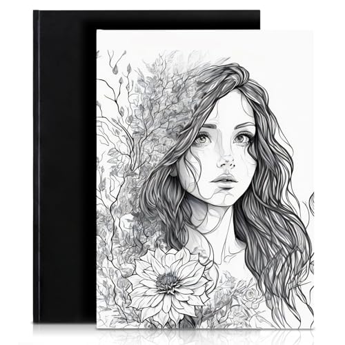 Tavolozza A3 (16.6"x11.7") Hardcover Sketch Book – 48 Pages of Heavyweight 102 lb/170gsm Acid-Free Drawing Paper – Durable, Smooth Surface for Dry Media, Painting & Sketching