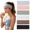 Tawsku Headbands for Women, 6 Pack Stripe Solid Color Hairband