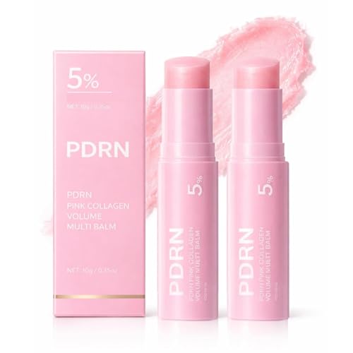 TAYUSH PDRN Pink Collagen Multi volume Balm Stick, K-Beauty Hydrating Balm with Volufiline & NAD+ for Face, Neck & Under Eyes - Glow & Firming Care, 2 Pack