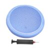Tdoutop Balance Disc Thickened Yoga Mat Flat Balance Mat Stability Wobble Cushion Wiggle Seat Balance Disc Inflator Pump PVC Material Suitable for Office, Blue