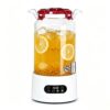 Tea Barrel Warmer Base with Wood Lid, Water Bucket Heating Holder(White,8L)