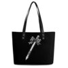 Teacher Checkered Pencil Large Capacity Tote Bag Fasion Handbag