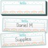Teacher Created Resources Pastel Pop Flat Name Plates