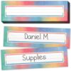 Teacher Created Resources Watercolor Flat Name Plates (TCR8969)