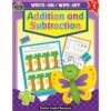 Teacher Created Resources Write-On/Wipe-Off Book, Addition and Subtraction, Grade 1