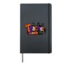 Teacher Cute Pumpkin Ghost Halloween School Educator Hardcover Journal, Black