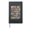 Teacher Here We Go Again Back To School Hardcover Journal, Black