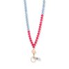Teacher Lanyard for ID Badges and Keys, Beaded Lanyards Necklaces for Women