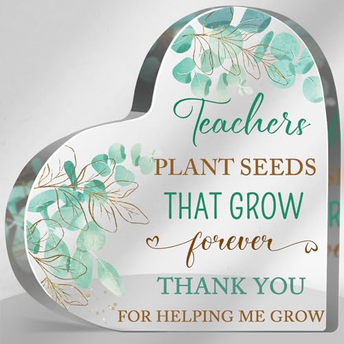 Teacher Office Desk Decoration Signs, Teacher Appreciation Gifts for Women, Teacher Graduation Party Gift from Student, Back to School Teachers Day Gifts, Best Teacher Keepsake